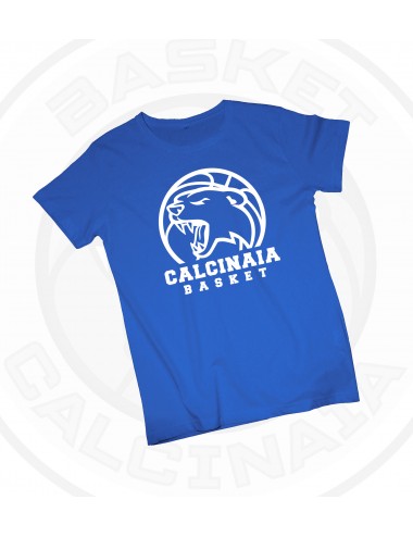 t- shirt cotone calcinaia Blu